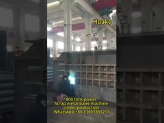 Máquina de recirculación de metales con control de PLC de 800 toneladas de potencia automática 700 * 700 mm