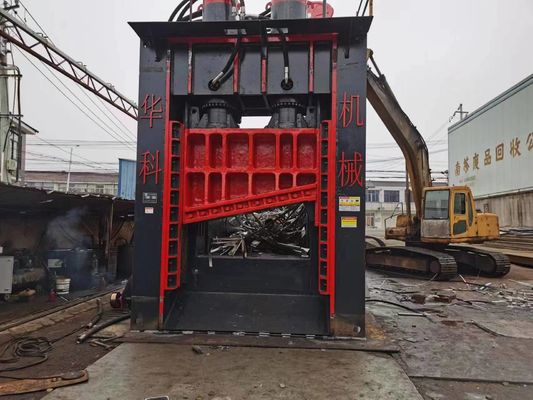 comprar Cizalla para chatarra pesada con 655 toneladas de fuerza de corte, hoja de corte de 1600 mm y capacidad de 9-11 toneladas/hora para acerías y reciclaje online manufacture