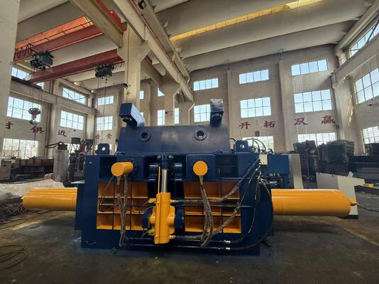 Comprar Baladora de metal industrial de 315 toneladas de potencia con tiempo de ciclo rápido y control PLC para el reciclaje de chatarra de alto rendimiento online manufacture